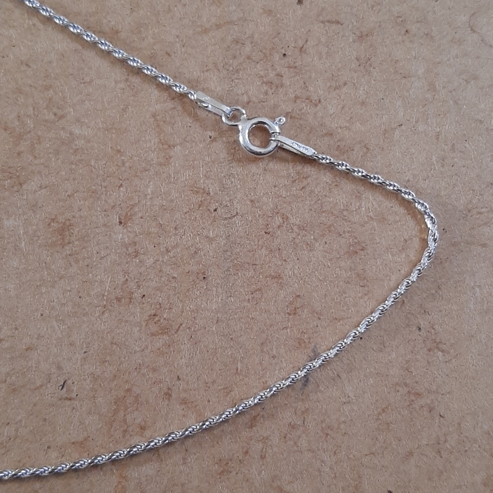 New Sterling Silver Solid Rope Chain Necklace - image 3